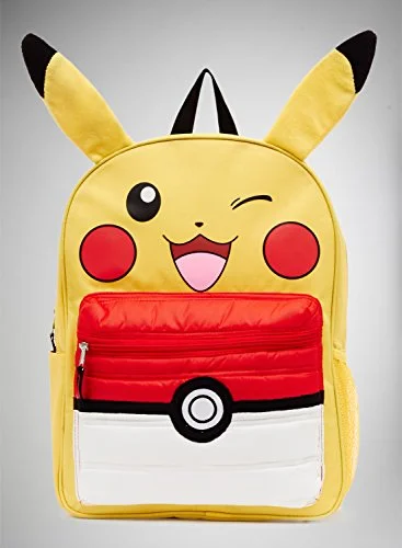 Pokemon Pikachu 16" Backpack With Puff Pocket