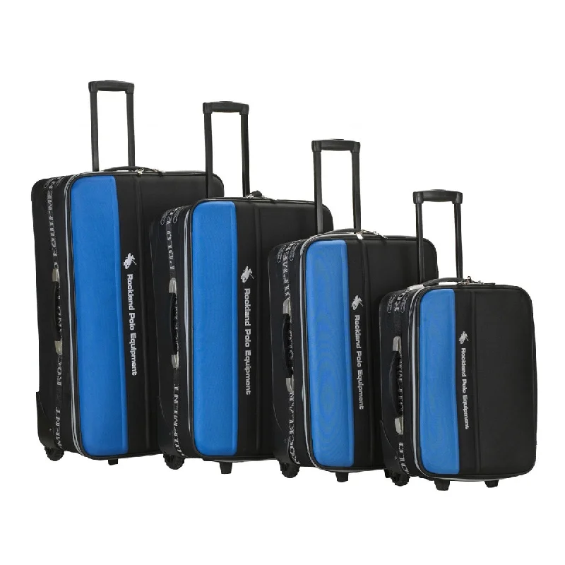 Rockland Luggage Polo Equipment Explorer 4 Piece Luggage Set