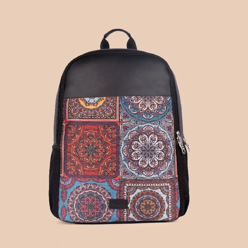 Multicolor Mandala Statement Backpack