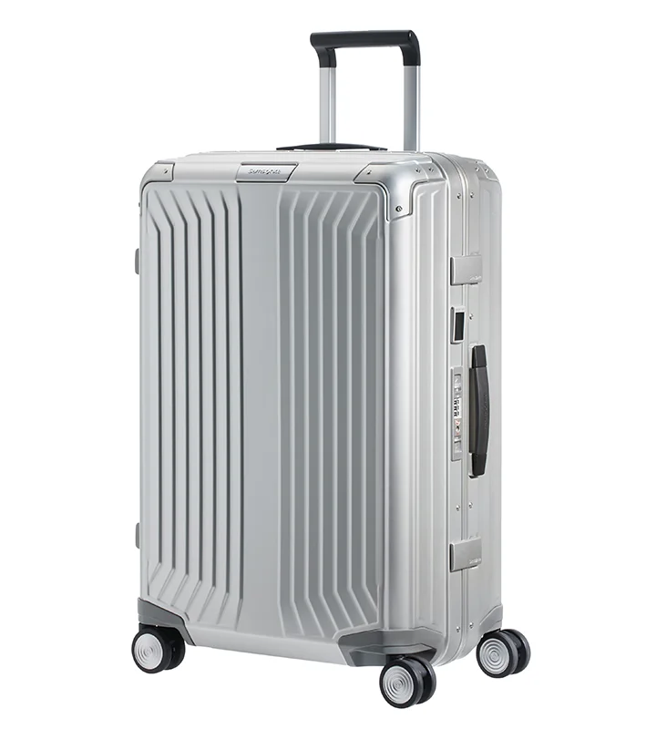 Samsonite - Lite Box ALU 76cm Large 4 Wheel Hard Suitcase - Aluminium