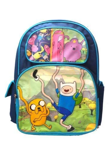 Adventure Time Finn Jake Lady Rainicorn Lumpy Backpack Bag Tote Purse 16" New