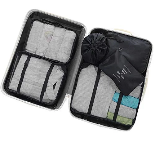 OEE 6 pcs Luggage Packing Organizers Packing Cubes Set for Travel