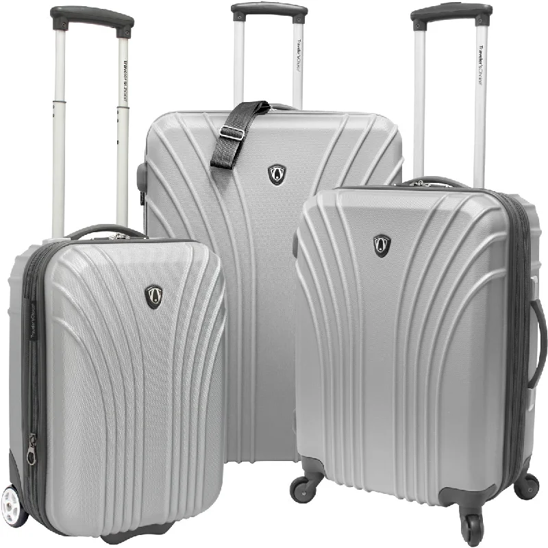 Traveler'S Choice Ultra Lightweight Cape Verde 3 Piece Hardside Luggage Set