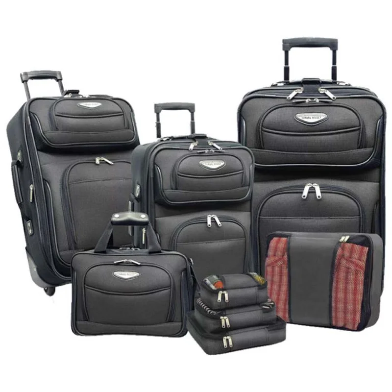 Traveler'S Choice Amsterdam Ii 8 Piece Luggage Set