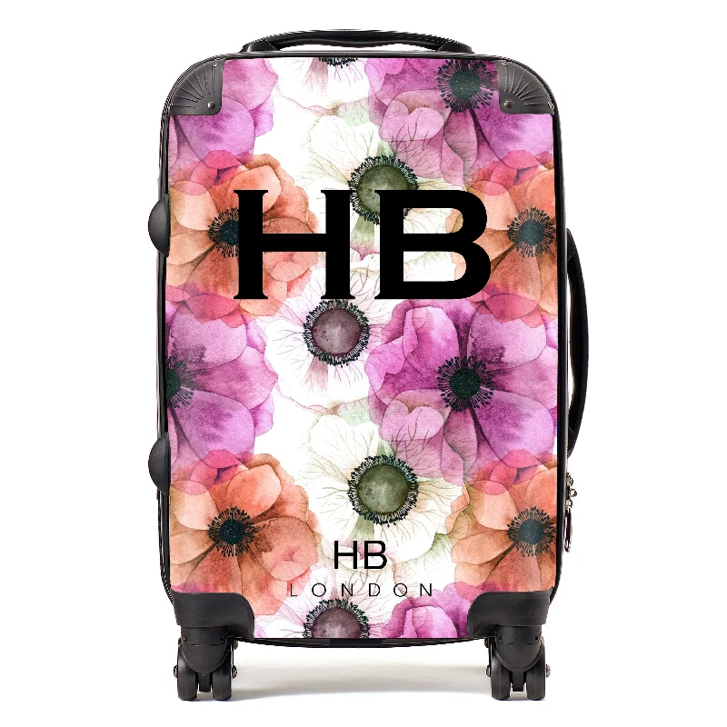 Personalised Poppy Initial Suitcase