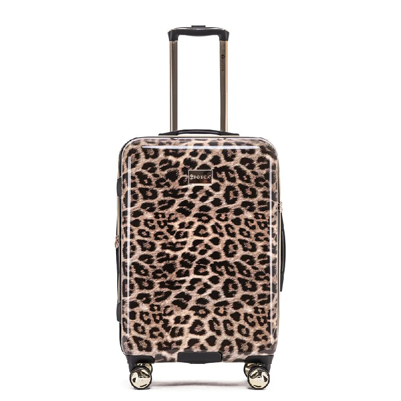 Tosca - 25in Medium 4 Wheel Hard Suitcase - Leopard