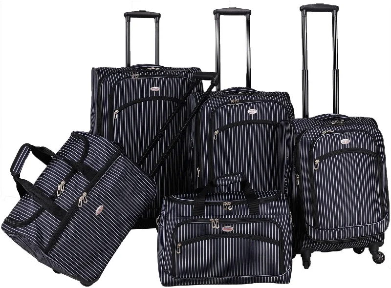 American Flyer Oxford 5 Piece Luggage Set