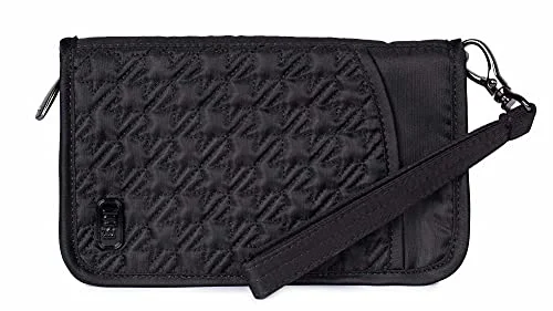 Lug Tandem Zip SE Passport Wallet, Midnight Black, One Size