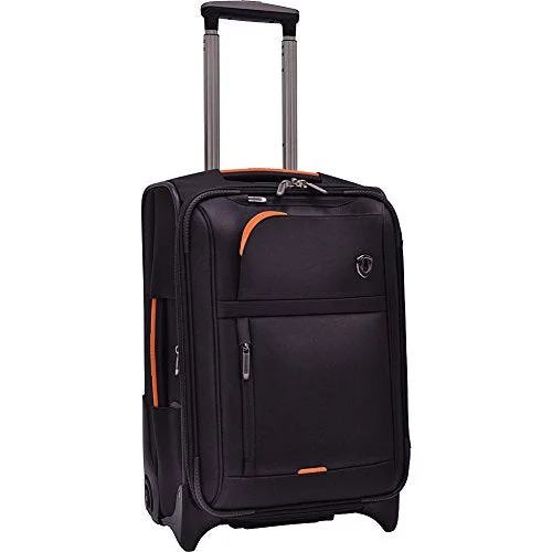 Traveler’S Choice  Birmingham Lightweight Expandable Rugged Rollaboard Rolling Luggage - Black