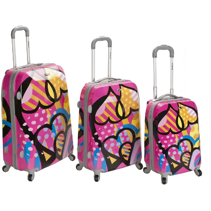 Rockland Luggage Vision 3 Piece Hardside Spinner Luggage Set