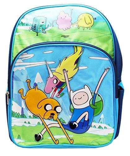 Adventure Time Jake, Finn, And Lady Rainicorn Full Size Kids Backpack (16In)