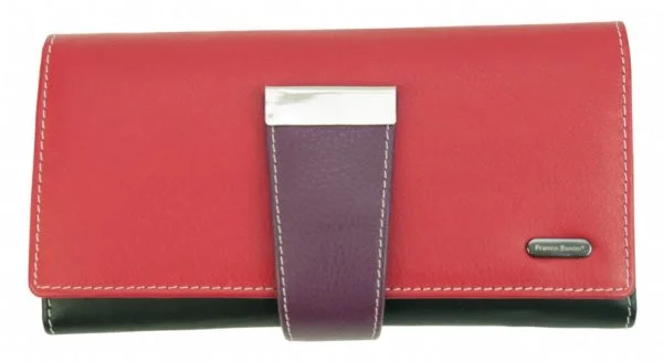 Franco Bonini - 4207 Ladies Leather Wallet - Red/Multi