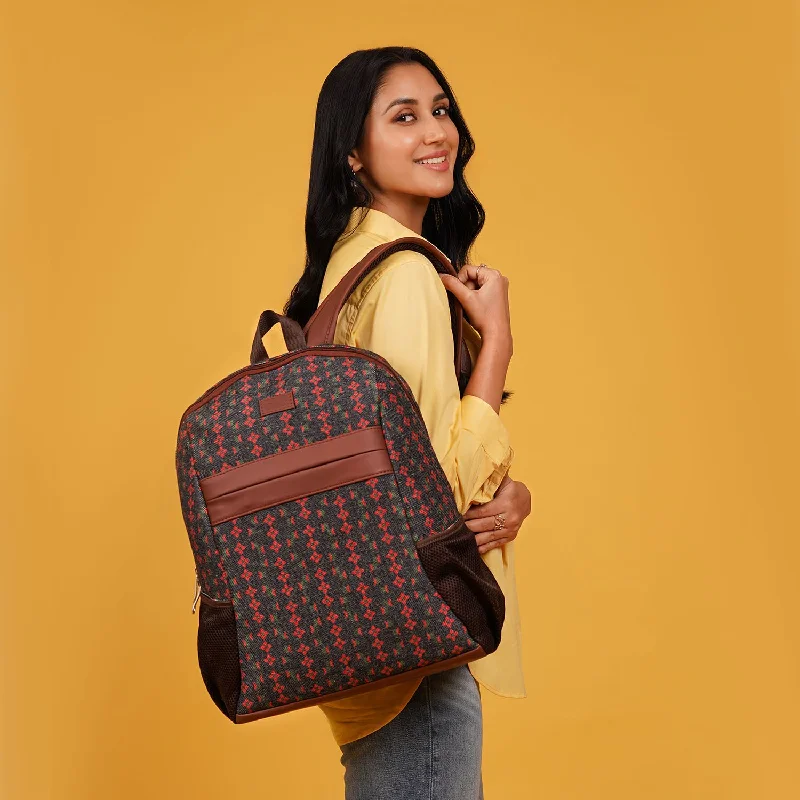 Shobha Niwas Lotus Motif Classic Backpack