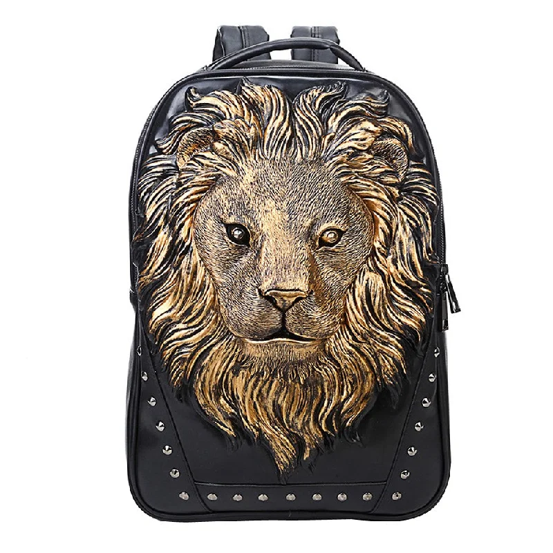 Fashion Pu Leather Woman And Man Unisex Backpack Daypack Knapsack School Bag Travel Handbag