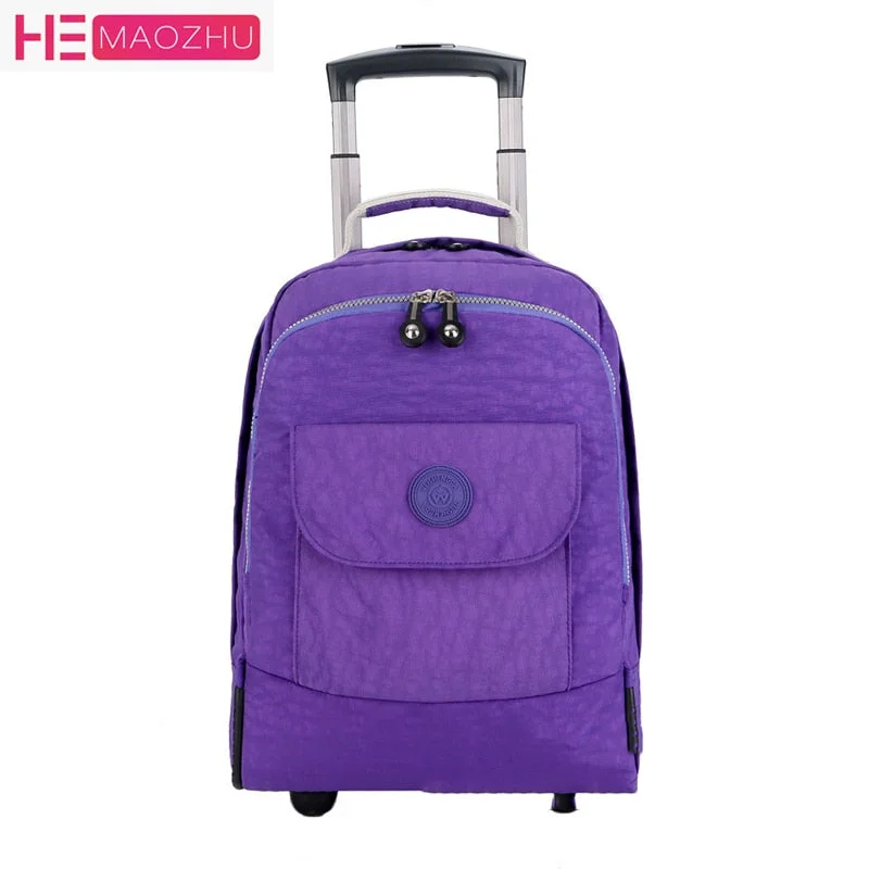 The Newrolling Luggage Travel Backpack Shoulder Spinner Backpacks High Capacity Wheels For Suitcase