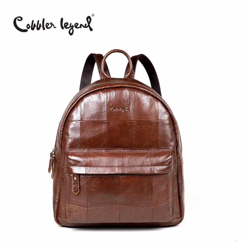 Cobbler Legend Original Brand Women Daily Backpack For Girls Genuine Leather Backpack 2018 New