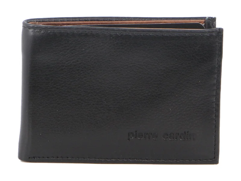 Pierre Cardin PC2629 Black/Cognac Leather Mens Wallet