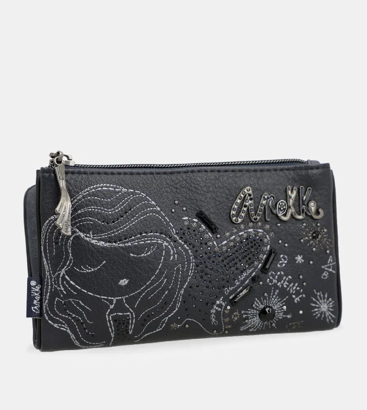 Studio navy blue flexible RFID wallet