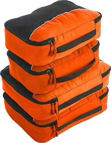 bago 4 Set Packing Cubes for Travel - Luggage & Suitcase Organizer - Cube Set