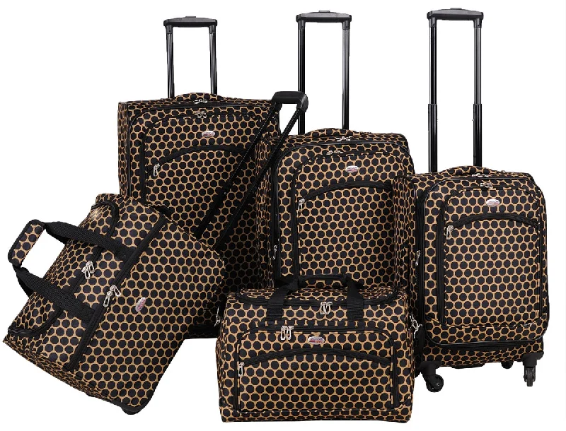 American Flyer Favo 5 Piece Luggage Set