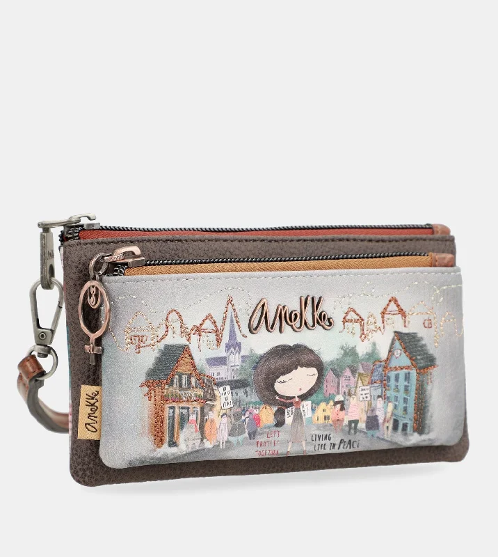 Coin purse wallet with hand strap Voice