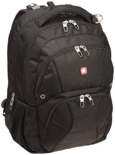 Swiss Gear Sa1908 Black Tsa Friendly Scansmart Laptop Backpack  - Fits Most 17 Inch Laptops And