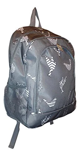 High Fashion Print Medium Sized Backpack - Custom Personalization Available (Grey Dove)