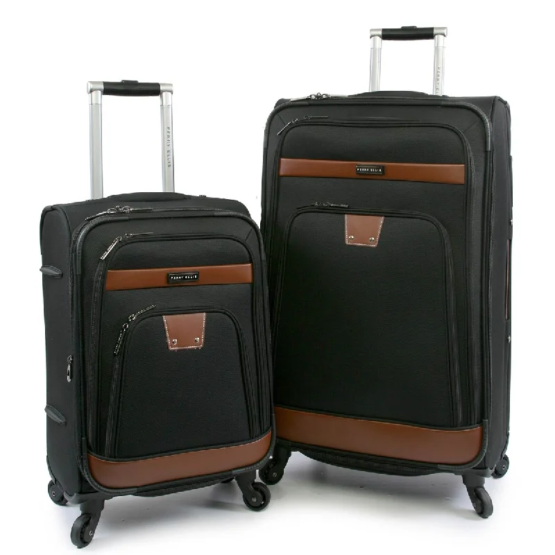 Perry Ellis Premise 2Pc Spinner Luggage Set