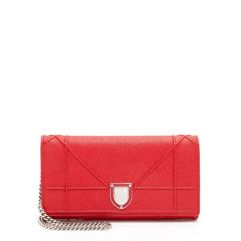 Dior Calfskin Diorama Wallet on Chain Clutch