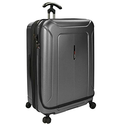 Traveler’S Choice Barcelona Polycarbonate Hardside Expandable Front Opening Spinner Luggage -