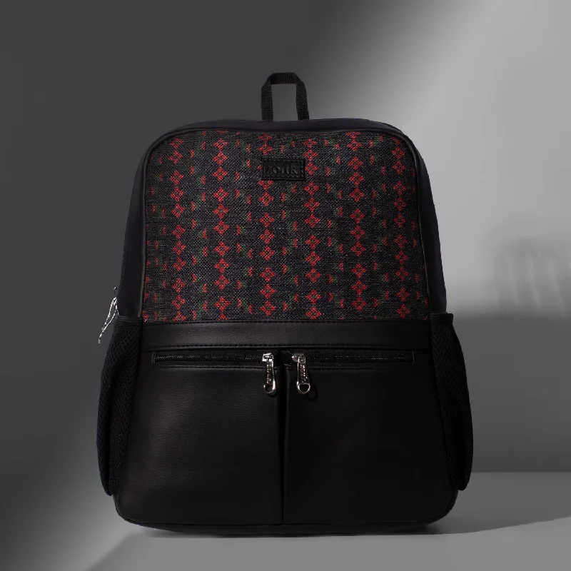 Shobha Niwas Lotus Motif Office Backpack