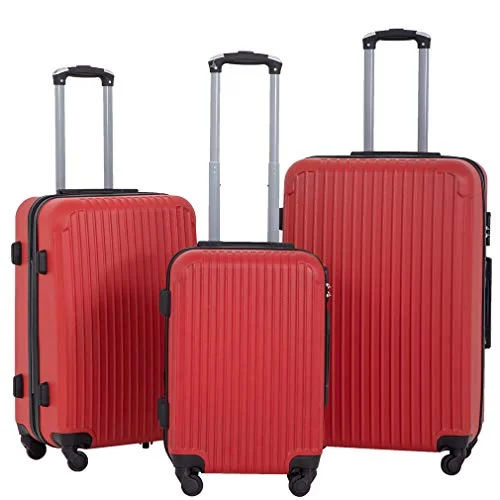 Luggage Sets 3 Piece Suitcase Password Lock Light weight Durable with Spinner Travel Carry Eco-friendly